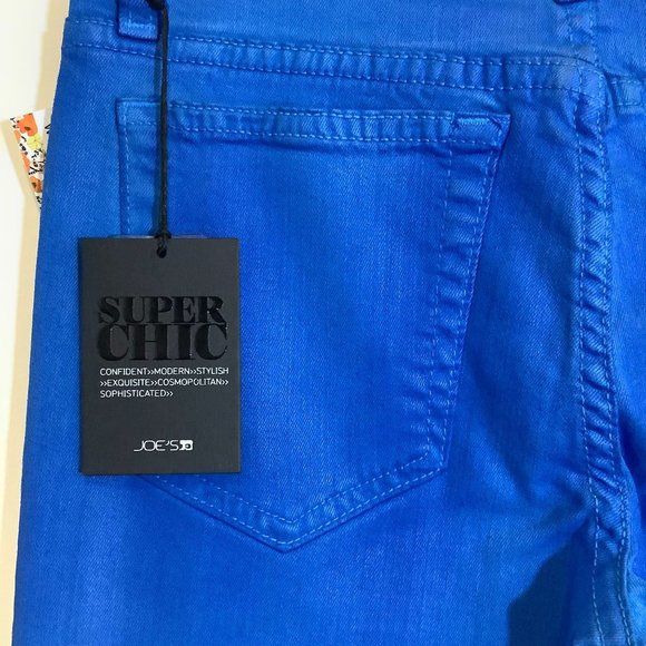 Joe’s blue coated high water jeans size 25 NWT minor wear - Picture 6 of 7